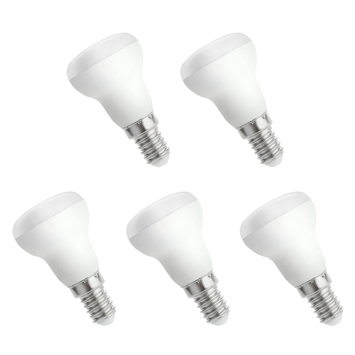 Spectrum LED Reflectorlamp R63 E14 Mat - 3W 180lm 3000K - Warmwit - Vervangt 30W - 5 stuks
