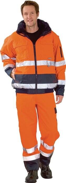 Veiligheidscomfortjack maat M oranje/marine PLANAM-2
