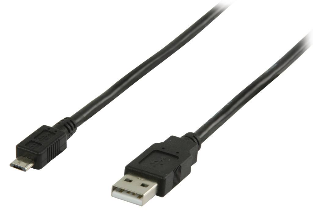 Valueline VLCP60500B10 Usb 2.0 Usb A Male - Usb Micro B Male Kabel 1,00 M Zwart-0