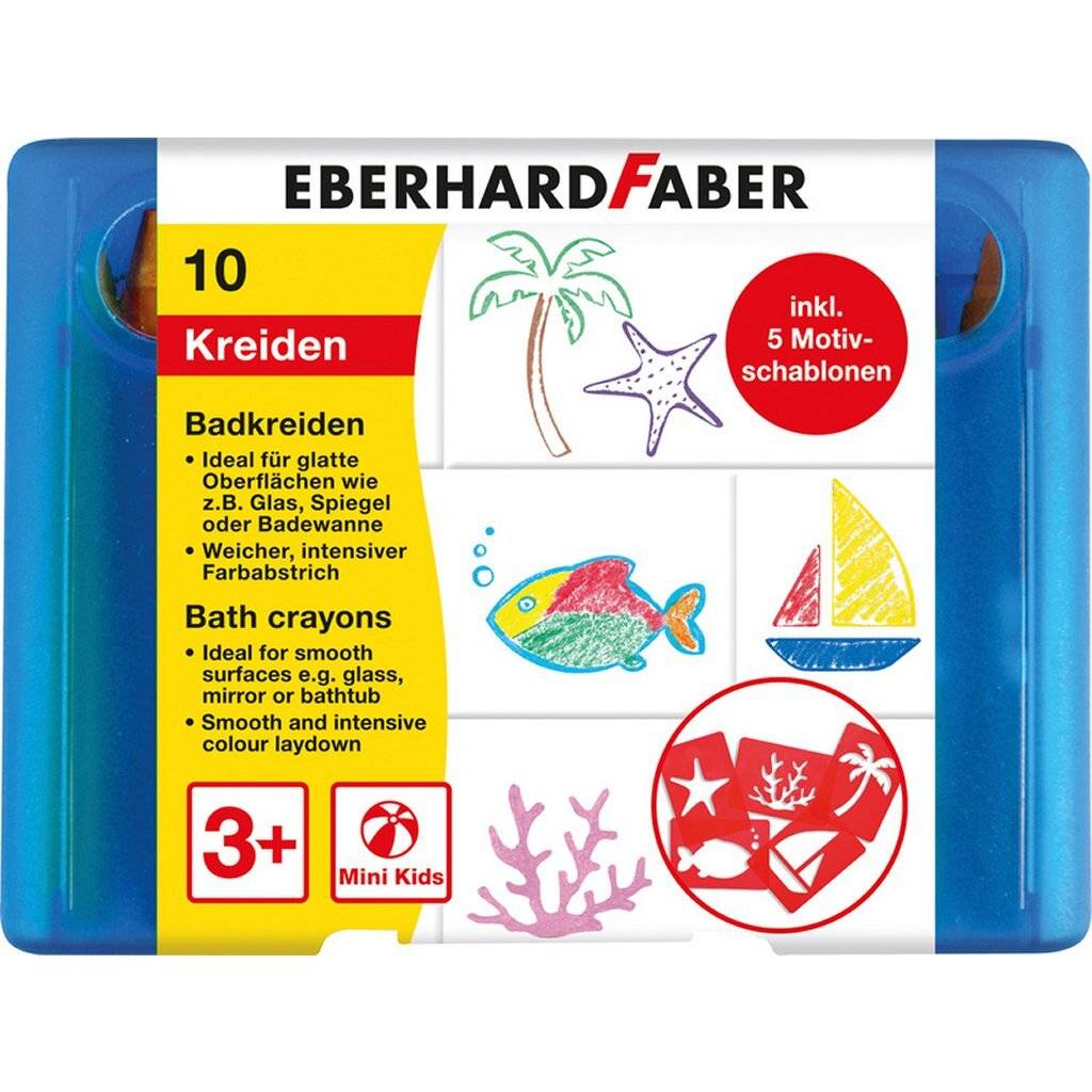 Eberhard Faber EF-524110 Badkrijt 10 Stuks Bewaarbox Incl. 5 Patronen-0