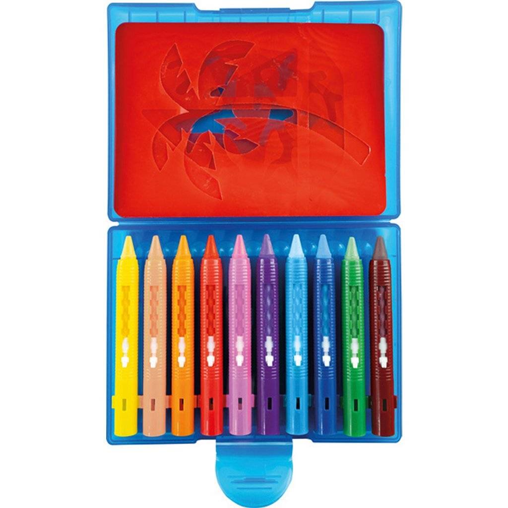 Eberhard Faber EF-524110 Badkrijt 10 Stuks Bewaarbox Incl. 5 Patronen-1