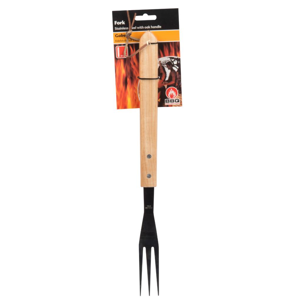 BBQ Collection Luxe Vleesvork 41 cm Eiken/RVS-0