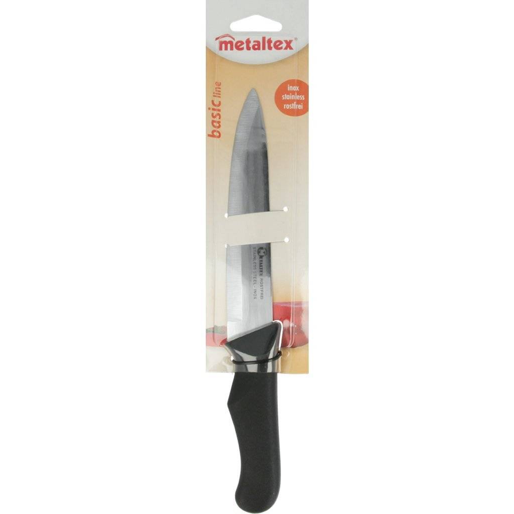 Metaltex Basic Line Kookmes 28 cm Zwart/RVS-0