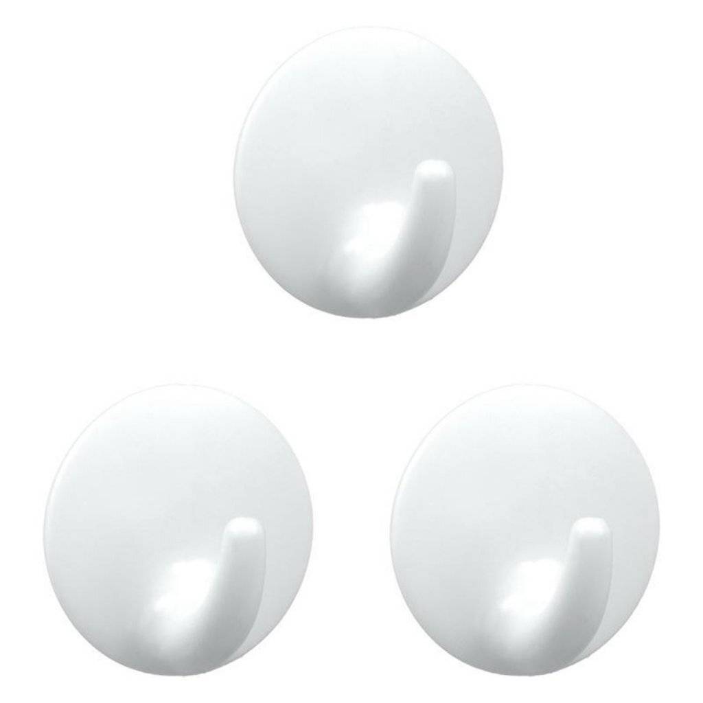 Metaltex Plakhaken 3 Stuks Wit-1