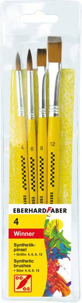 Eberhard Faber EF-579921 Penselenset Synthetisch Maat 4-6-8-12-0