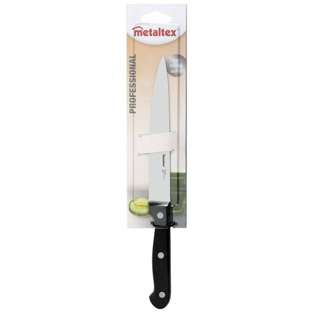 Metaltex Professional Universeel Koksmes 28 cm Zwart/RVS-0
