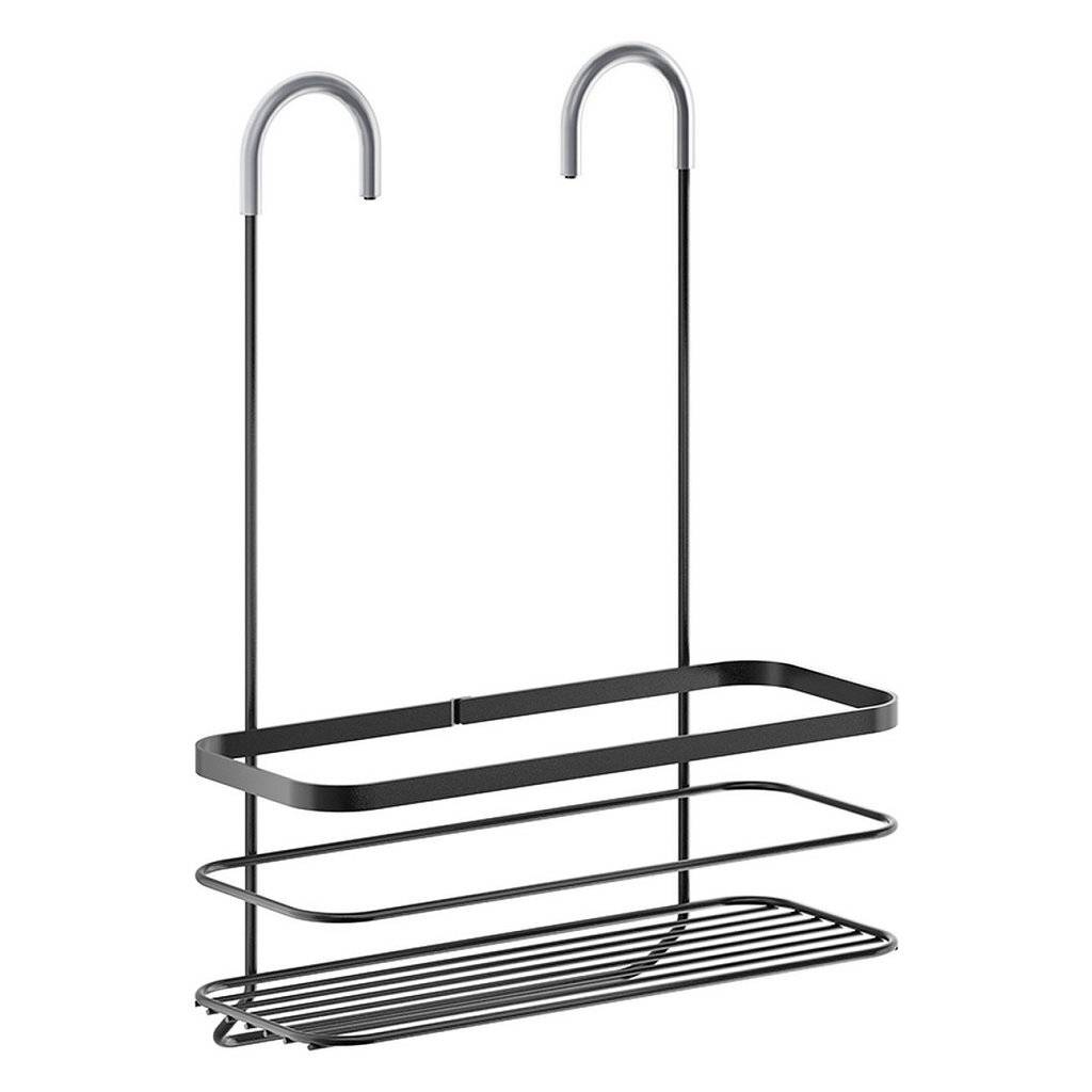 Metaltex Doucherek 28x14x38 cm Zwart/Metaal-0