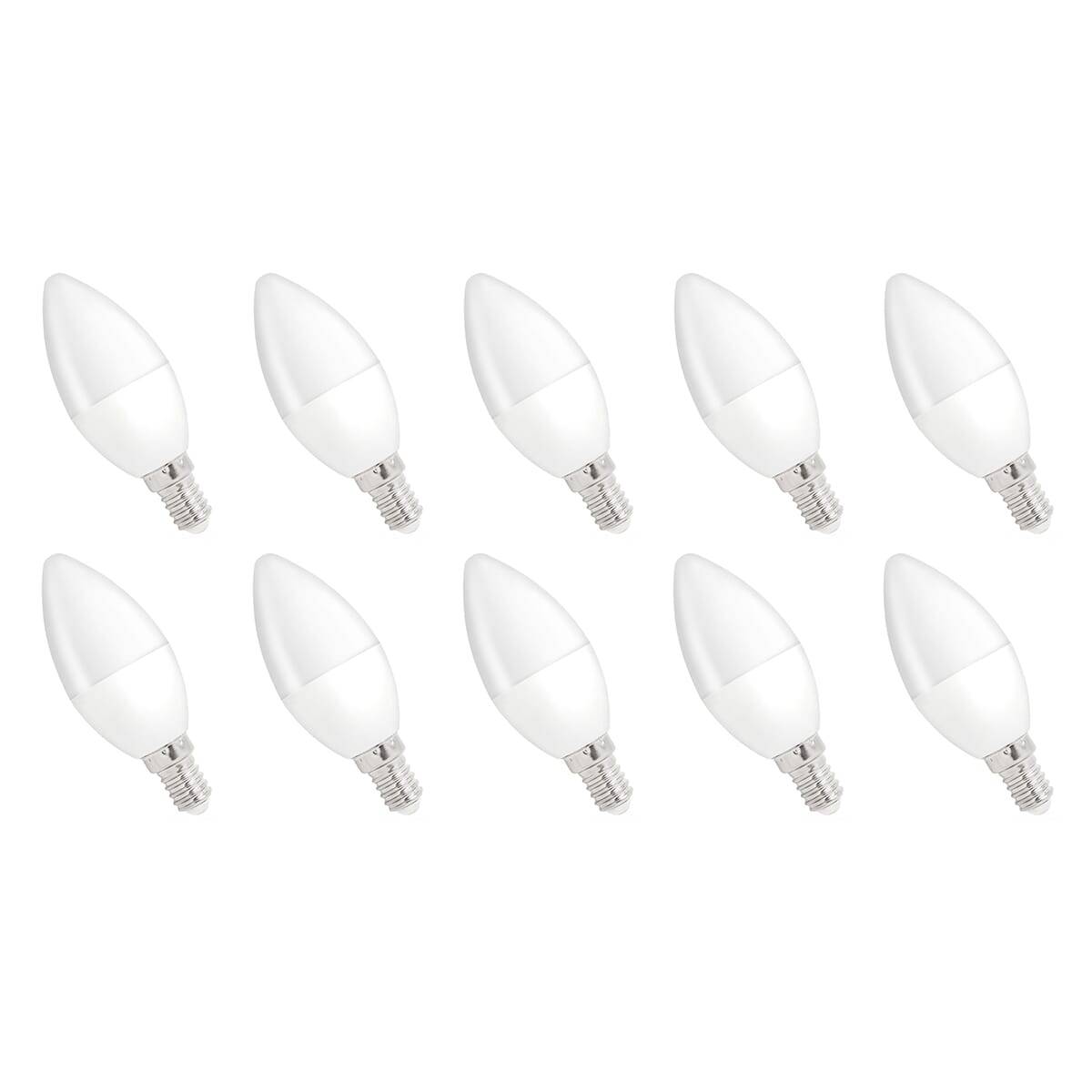 Spectrum LED Kaarslamp C35 E14 Helder - 8W 710lm 3000K - Warmwit - Vervangt 48W - 10 stuks-0