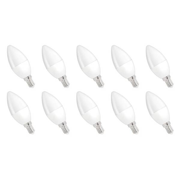 Spectrum LED Kaarslamp C35 E14 Helder - 8W 710lm 3000K - Warmwit - Vervangt 48W - 10 stuks
