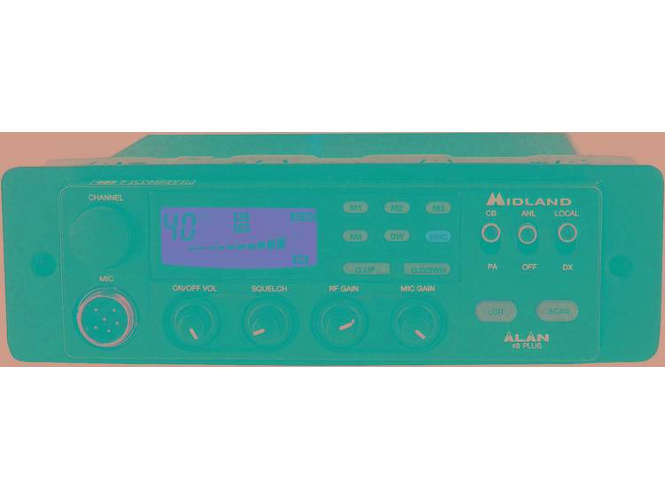 Albrecht DIN-Radioinbouwschacht DIN Einschub 75470, geschikt voor CB-radio ALAN 48 PLUS-EXCEL