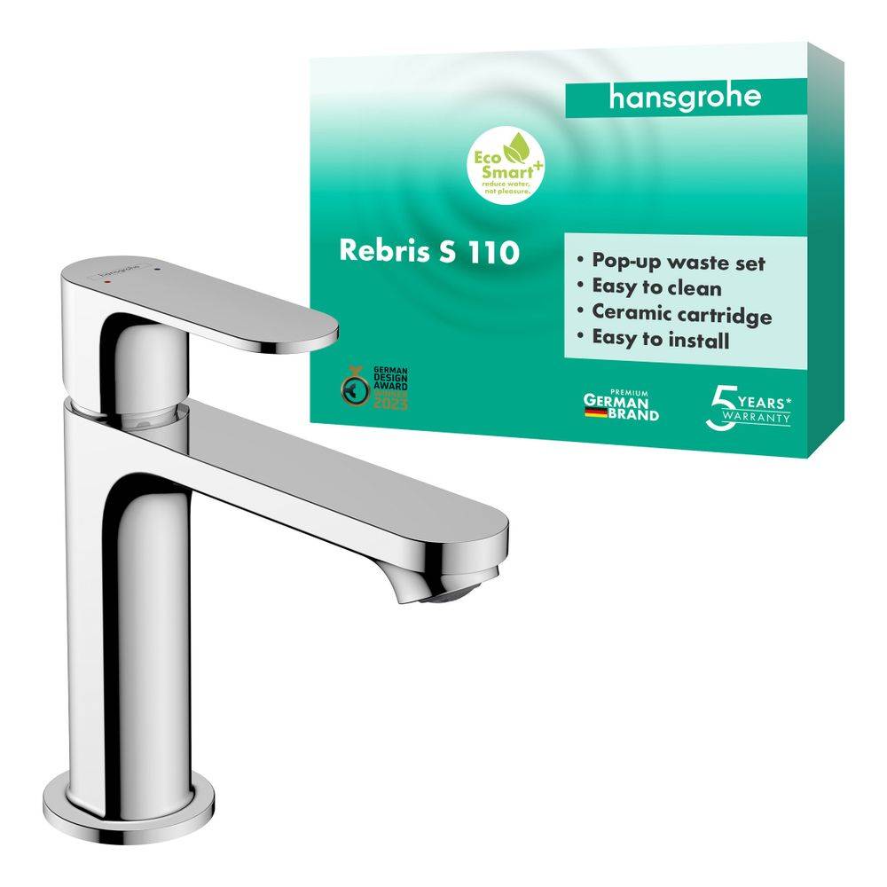 Hansgrohe Rebris S EH-WT mengkraan 110 m. Afvoerfitting met trekstang-2
