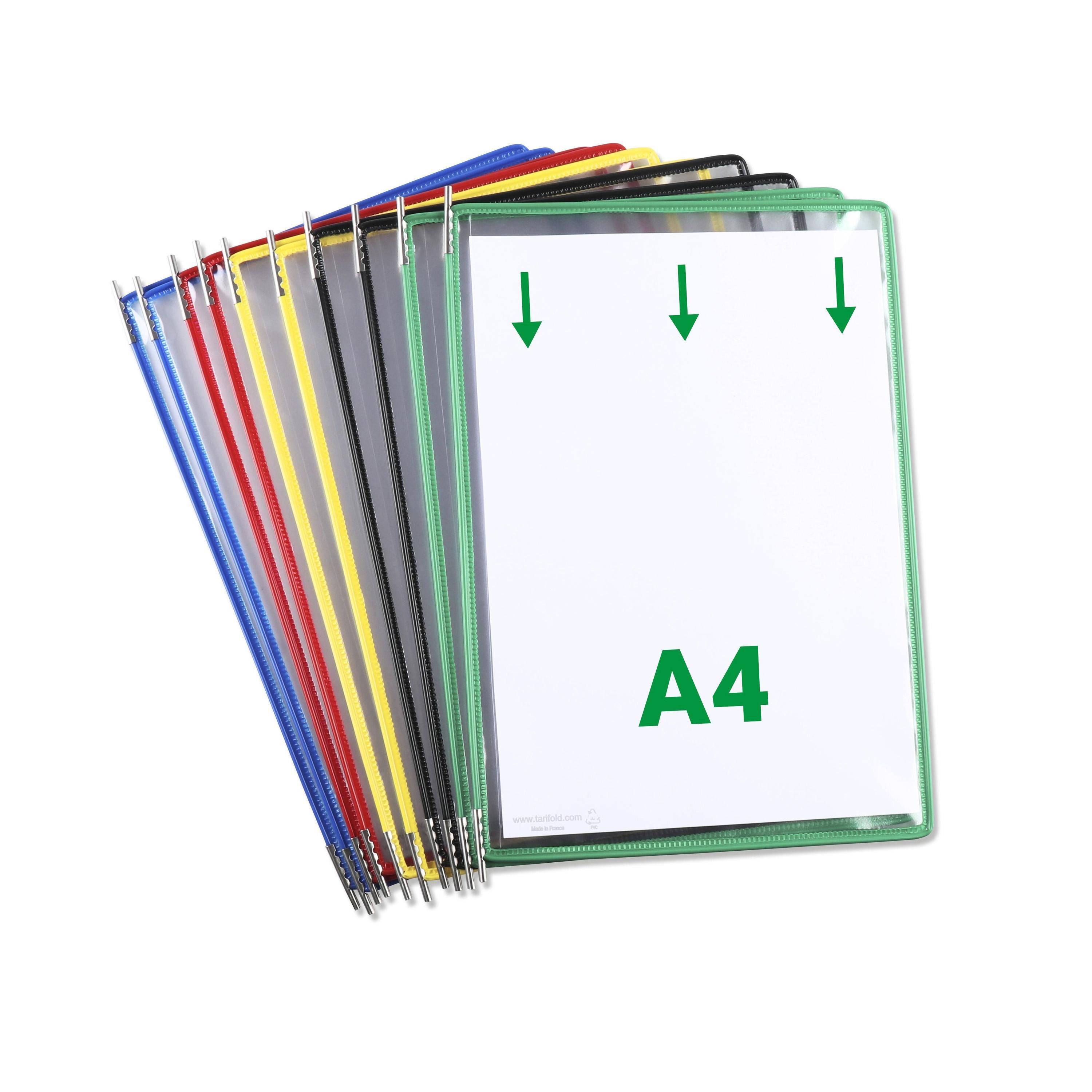 Zichtpaneel Tarifold A4 verticaal assorti 10 stuks-3