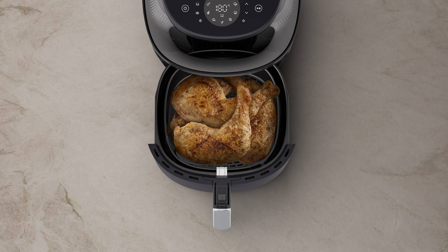 Philips 3000-serie NA332/00 heteluchtfriteuse, enkelvoudig, 6,2 liter, vrijstaand, 1700 W, zwart.-4