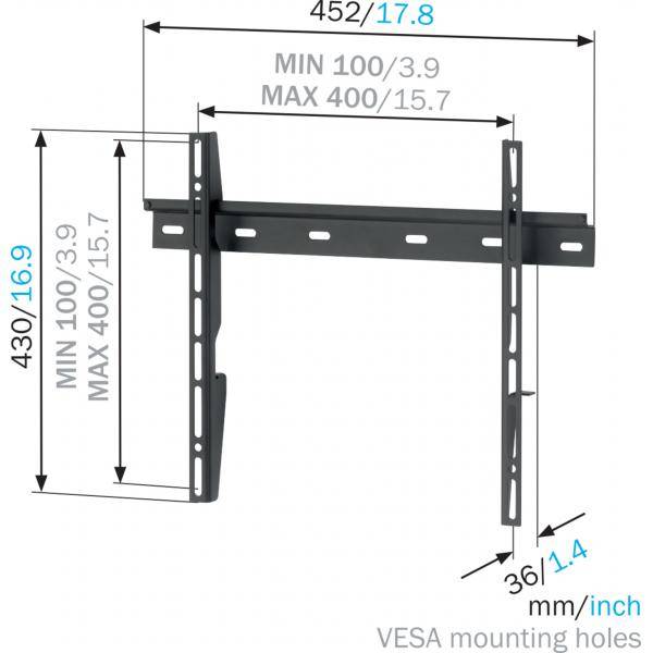 Mount Massive MNT 200 TV-beugel 81,3 cm (32") - 139,7 cm (55") Vast-1