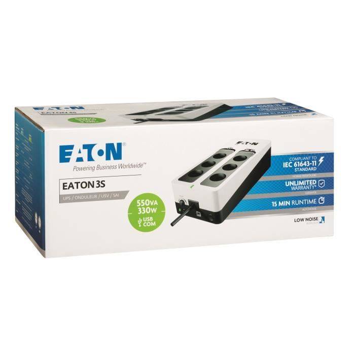 Eaton UPS - Offline UPS - 3S550F - 550VA (6 FR-uitgangen)-1