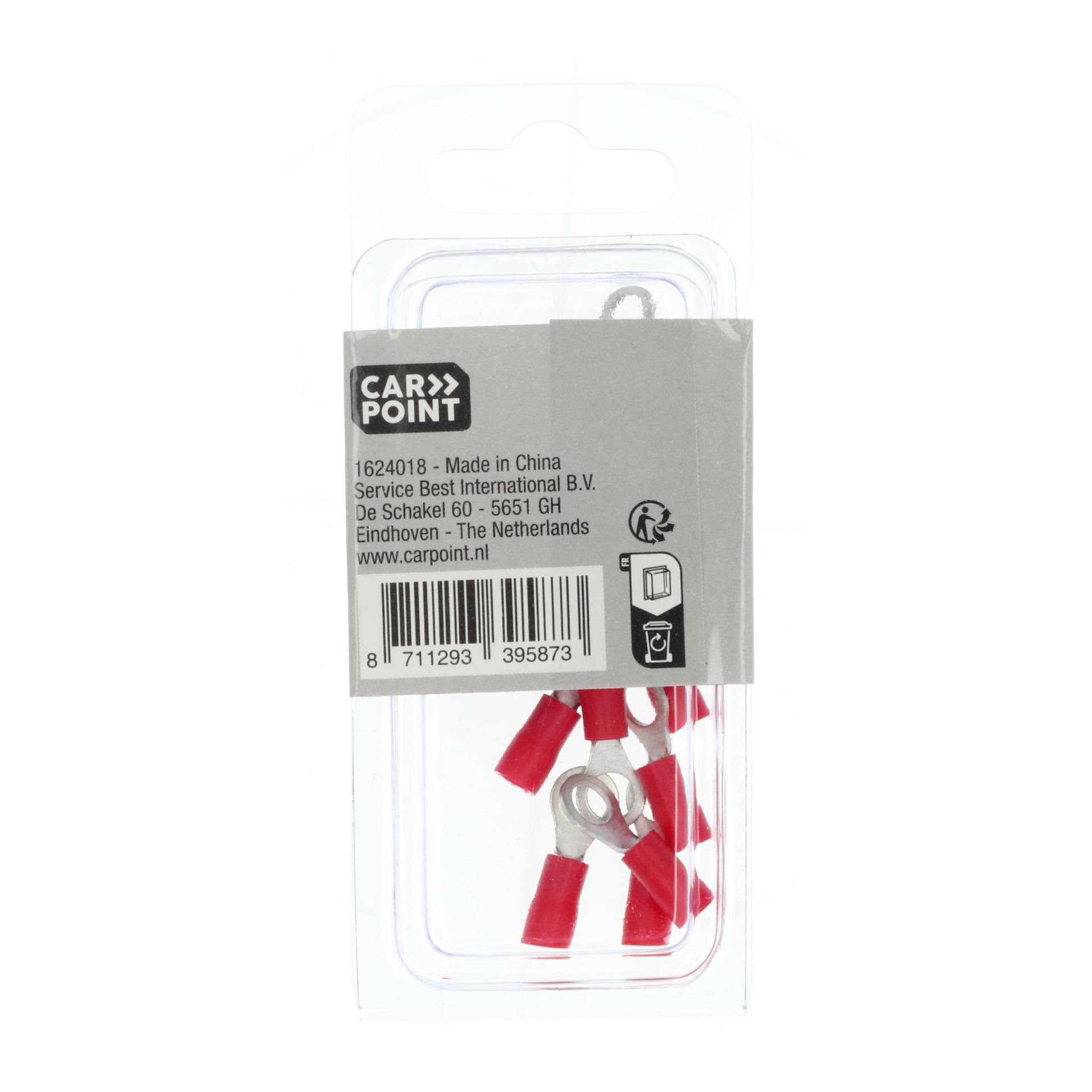 Carpoint Ringkabelschoen 635 Rood M5 10 Stuks-3