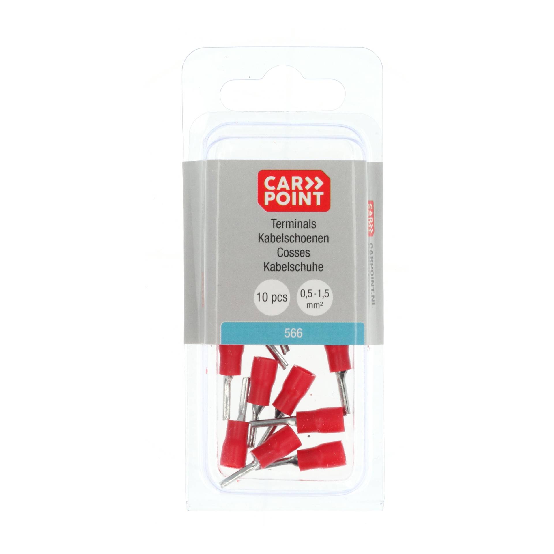 Carpoint Pinkabelschoen 566 Rood Ø 1.9mm 10 Stuks-1