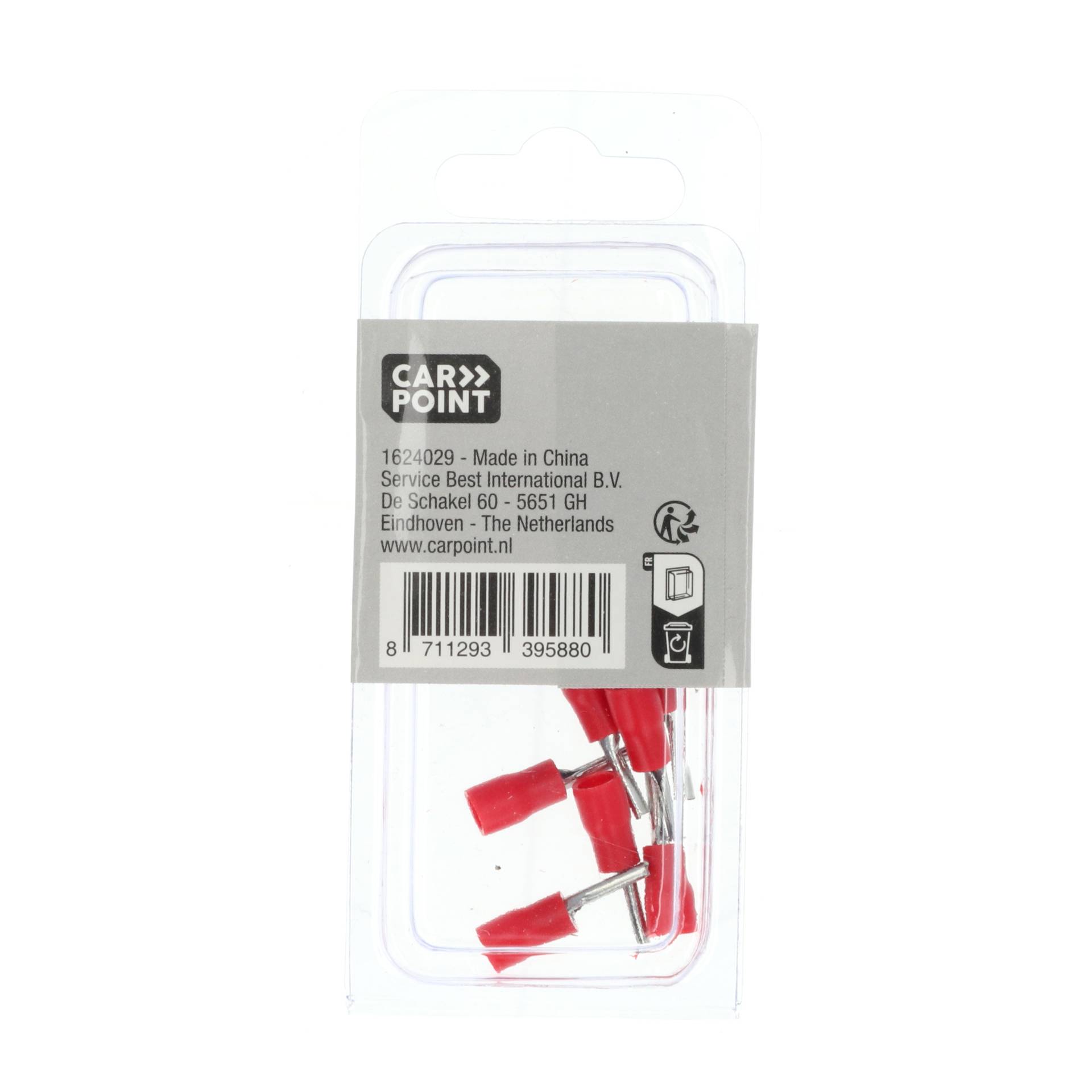 Carpoint Pinkabelschoen 566 Rood Ø 1.9mm 10 Stuks-2