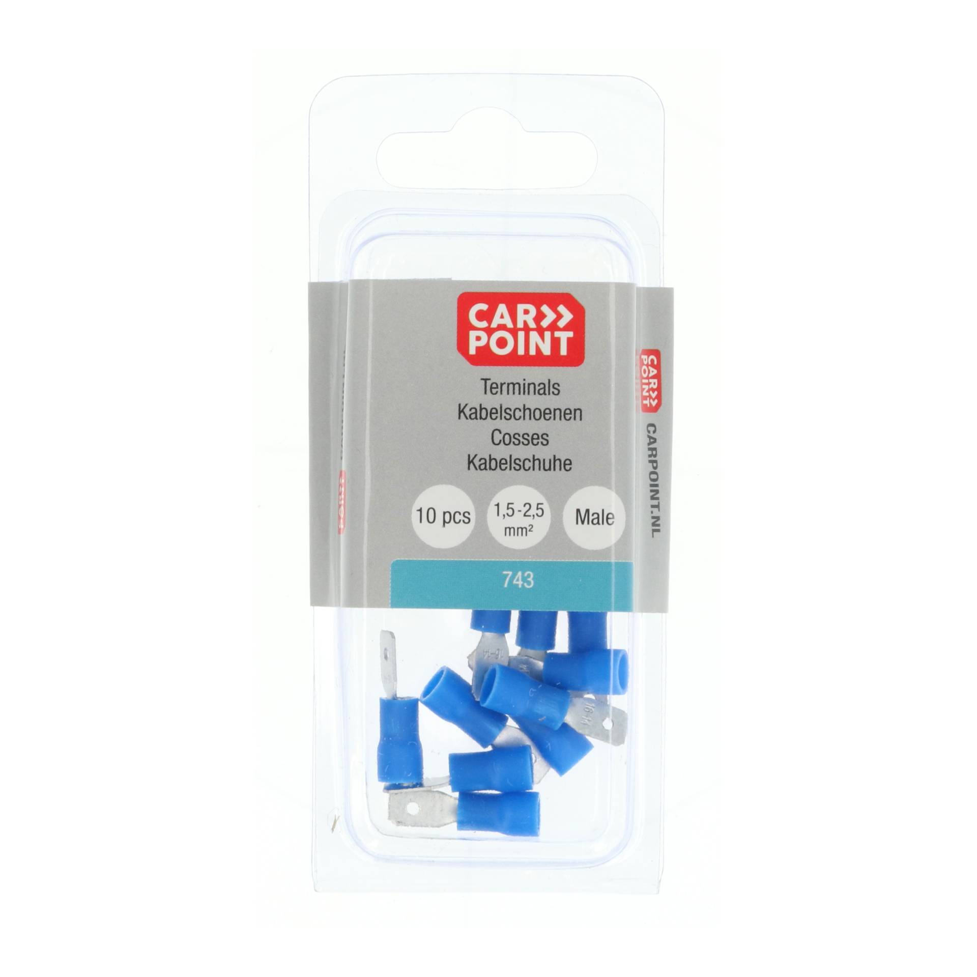 Carpoint Vlakstekker 743 Blauw 4.8x0.5mm 10 Stuks-2