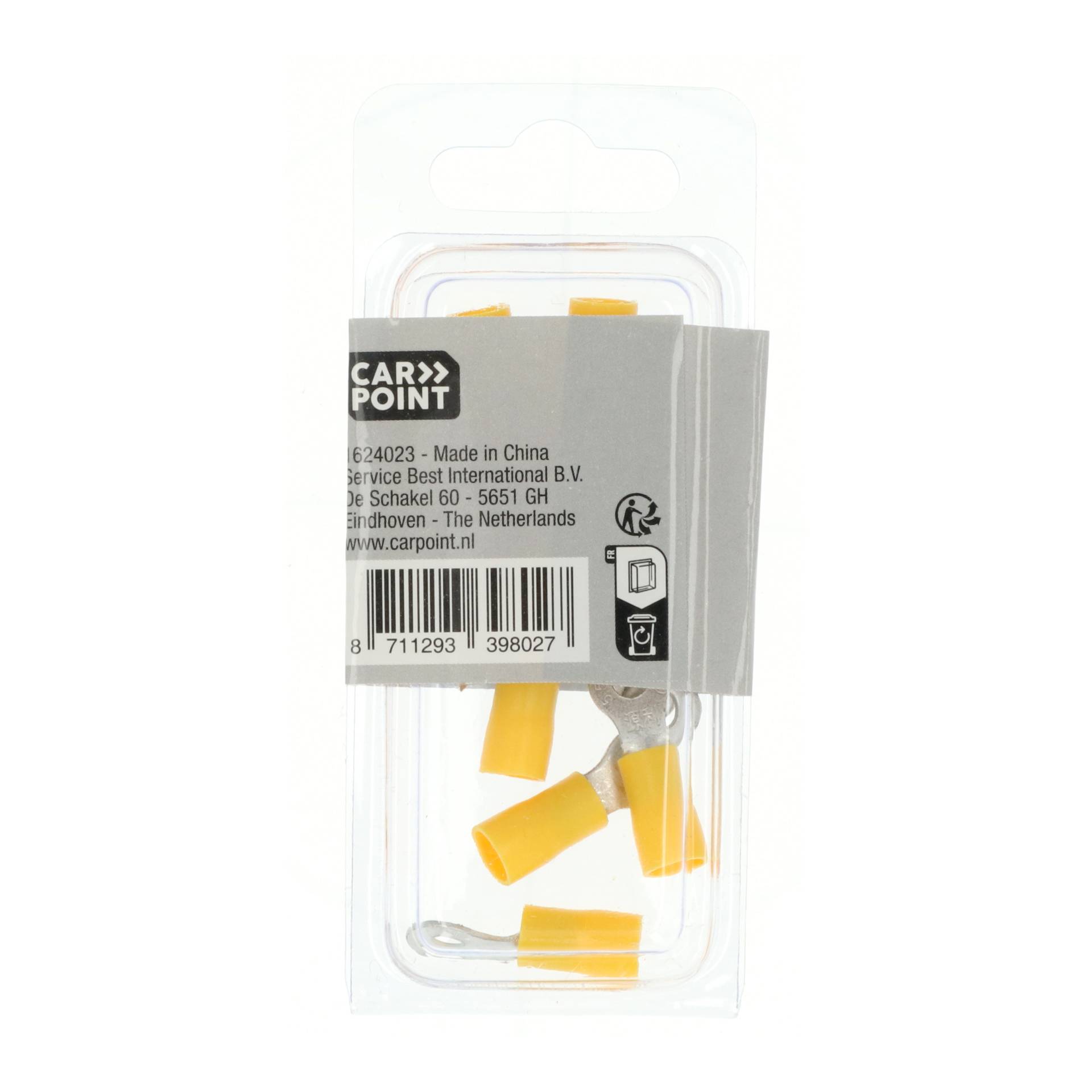 Carpoint Ringkabelschoen 674 Geel M4 10 Stuks-2