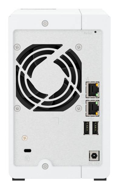 QNAP ARM 4-core Cortex-A55 2,0 GHz, Mali-G52, 2x 3,5-inch SATA 6 Gb/s, 2,5 Gigabit Ethernet, 2x USB 2.0, 1x USB 3.2 Gen-5