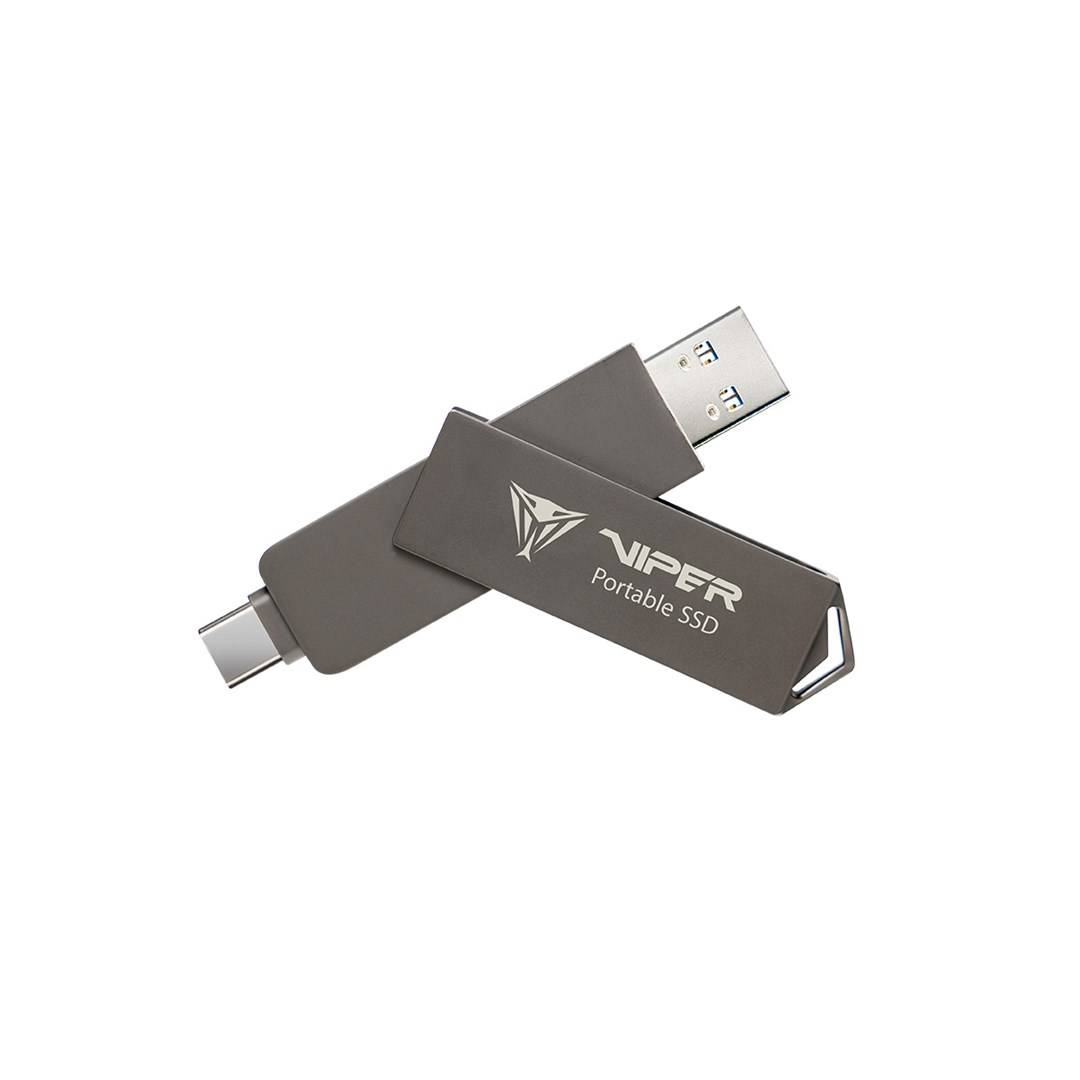 Externe draagbare SSD Patriot Viper PVP30 Duo Compact 1TB 1000MB/s USB A+C 3.2 Gen2 (PVP301TB28UDG)-2