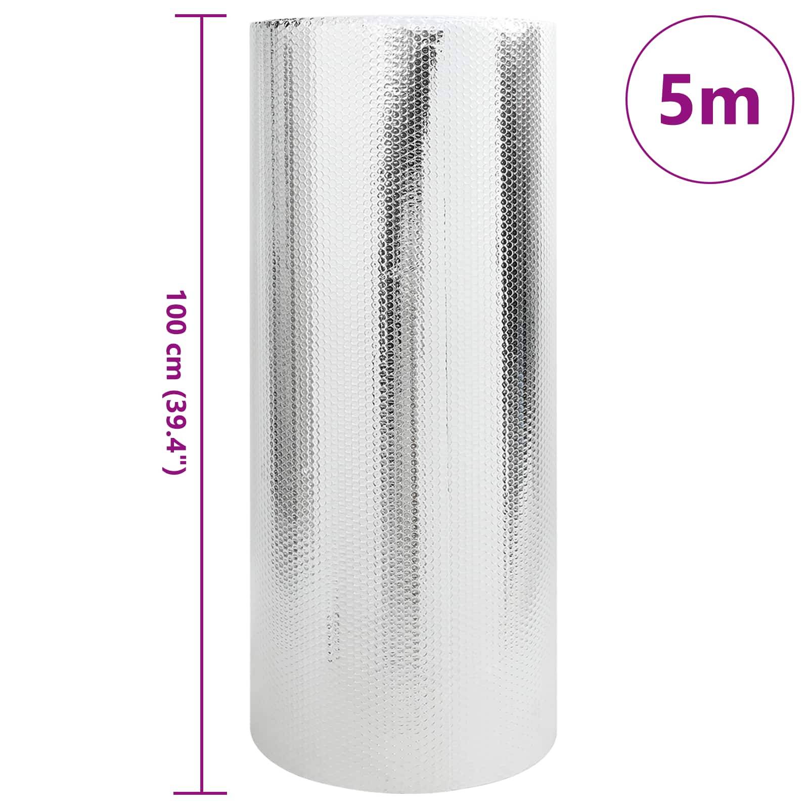 Vidaxl radiatorfolie zilver 5 x 1 m polyetheen 87212884871628721288487162-1