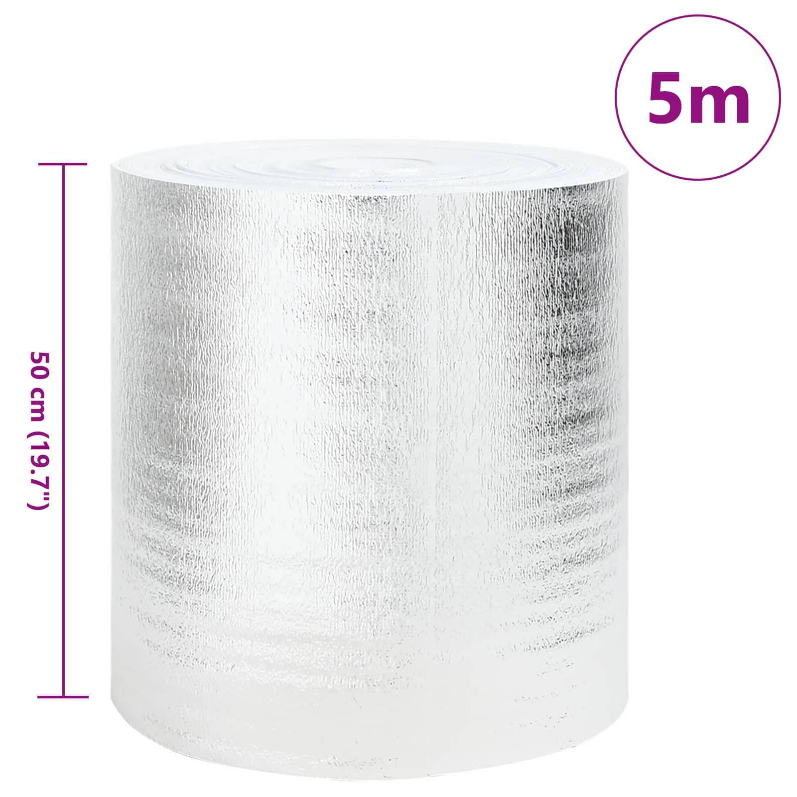 Vidaxl radiatorfolie zilver 5 x 0,5 m polyetheen 87212884872168721288487216-1