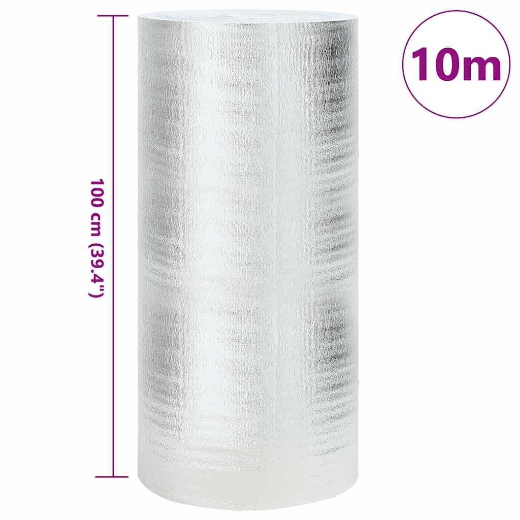 Vidaxl radiatorfolie zilver 10 x 1 m polyetheen 87212884872788721288487278-4
