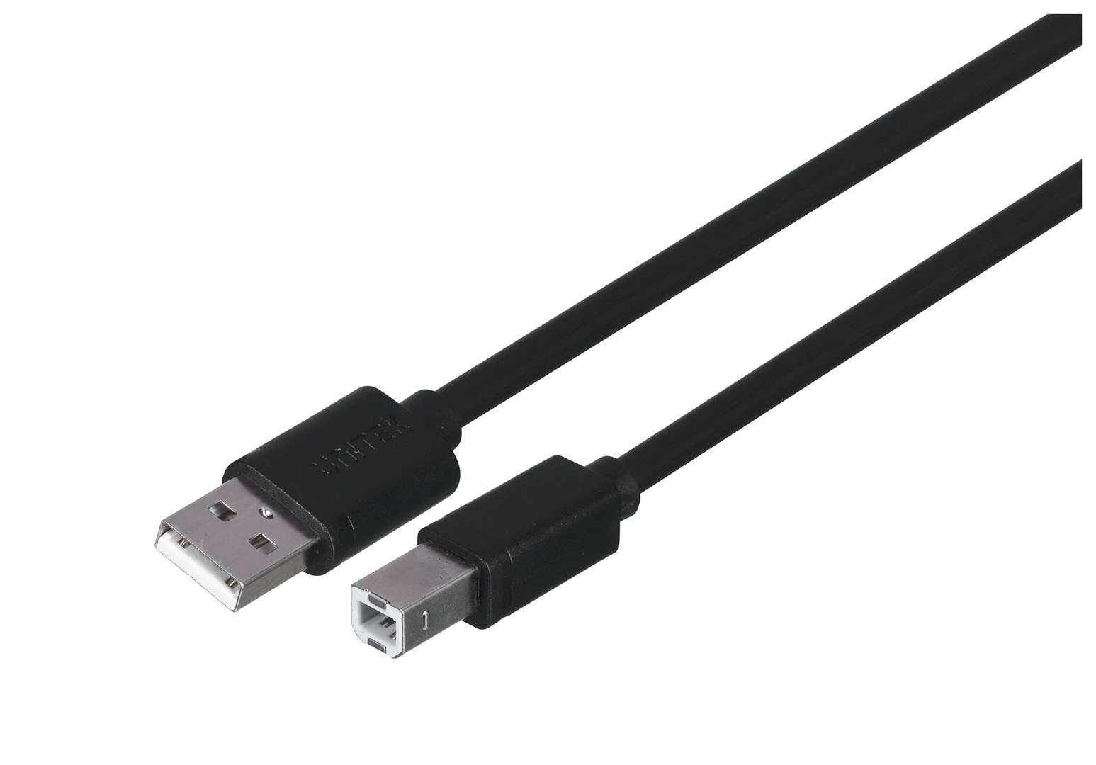 UTK UNITEK Y-C420GBK USB-kabel USB 2.0 3 m USB A USB B Zwart-0