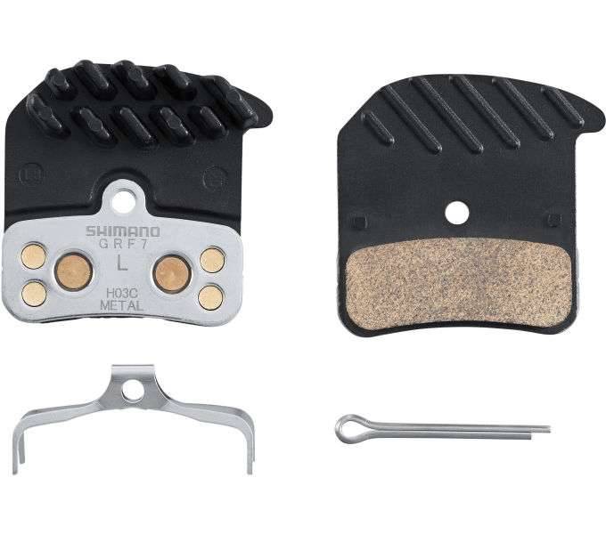 Schijfremblokset Shimano H03C Metal met koelvinnen-0