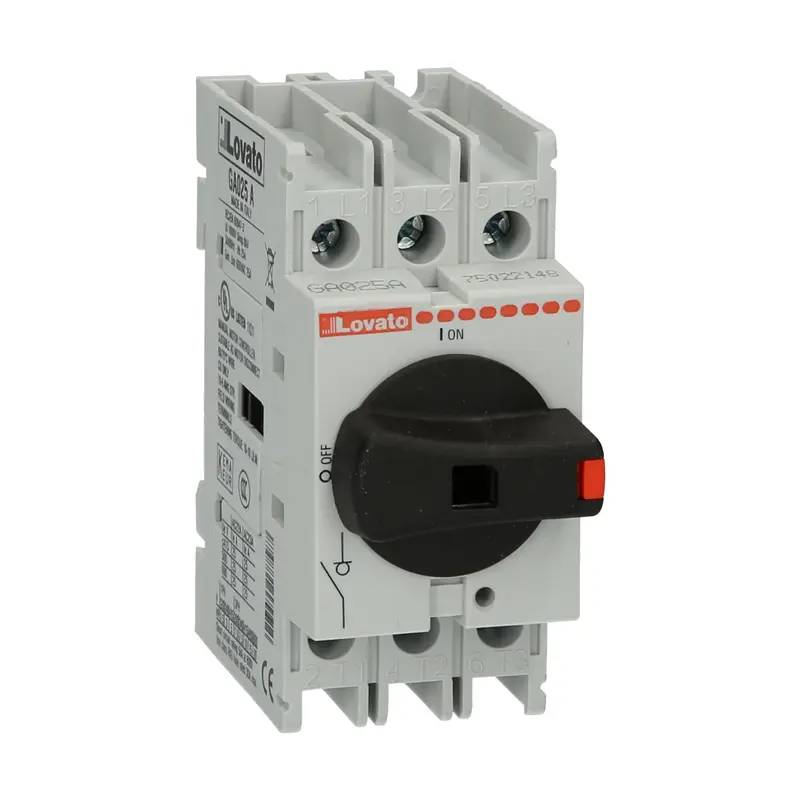LOVATO ELECTRIC GA025A Lastscheider; Polen: 3; op DIN-rail,schroeven; 25A; GA - 1 stuk-0