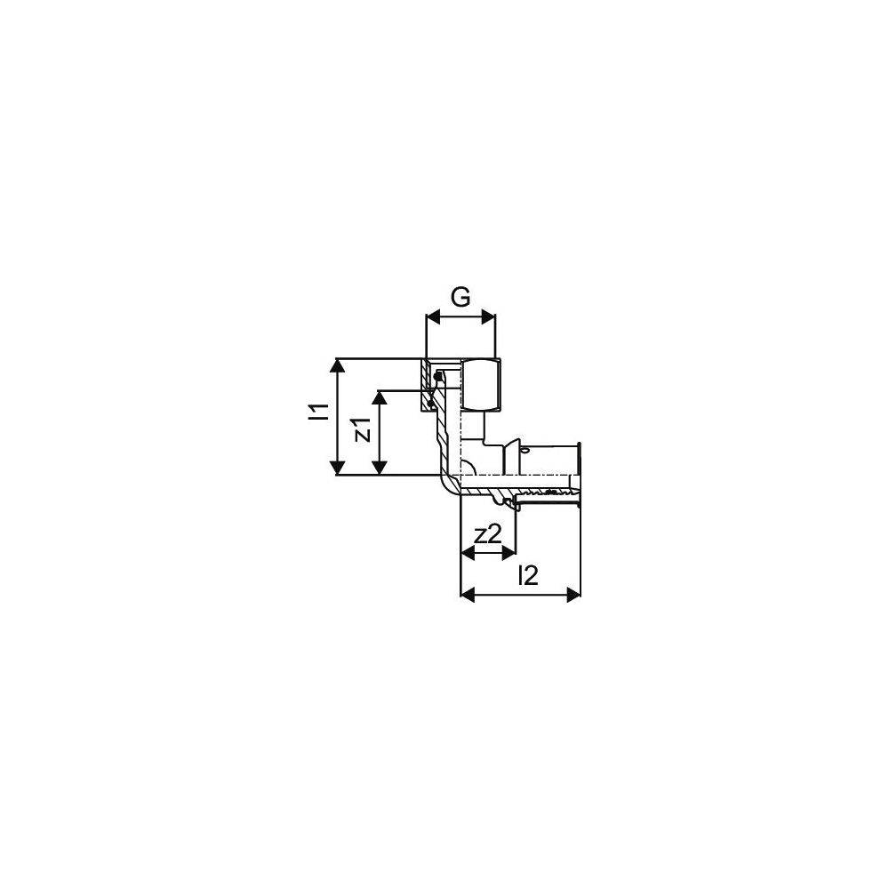 S-Press PLUS SK-knie Geberit 16-1/2"FT-2
