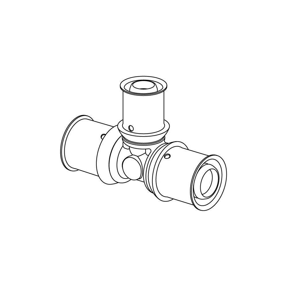 S-Press PLUS T-stuk verlopend 32-25-25-1