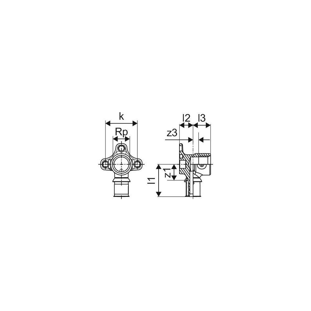 S-Press PLUS muurplaat M 20-Rp3/4"FT-1