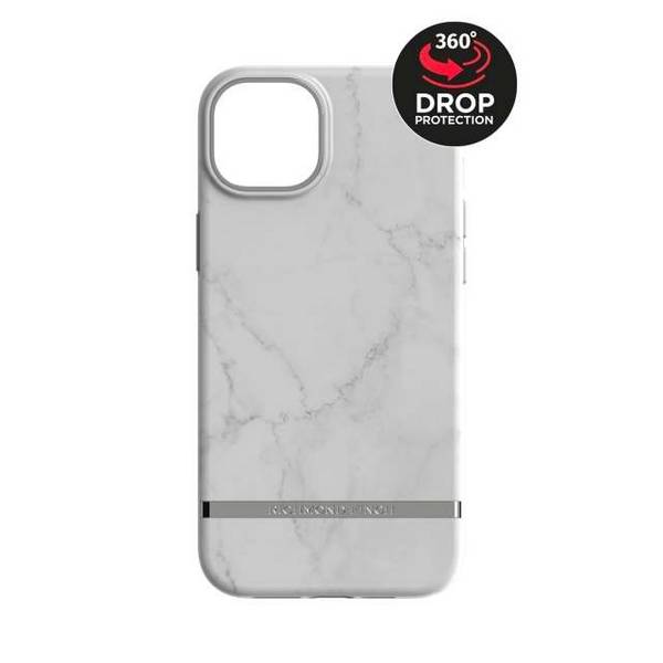Richmond &amp; Finch Richmond & Finch Freedom Series One-Piece Apple iPhone 14 Plus White Marble