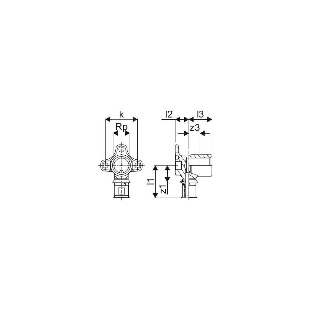 S-Press PLUS muurplaat lang long 20-Rp1/2"FT-2
