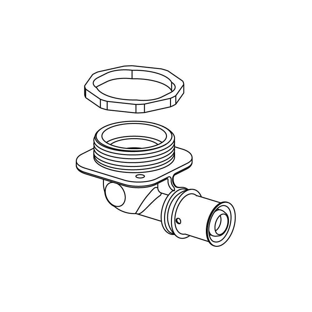 S-Press PLUS aansluitadapter 90º 16-Rp1/2"FT-1