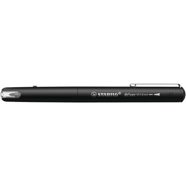 Fineliner STABILO dr!ver medium zwart