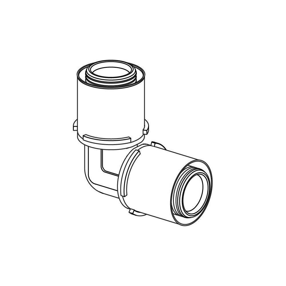 Uponor 1046386 pers composiet knie 90° PPSU4021598112605-1