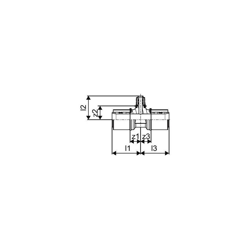 Uponor 1046917 pers T-stuk verlopend4021598114142-2