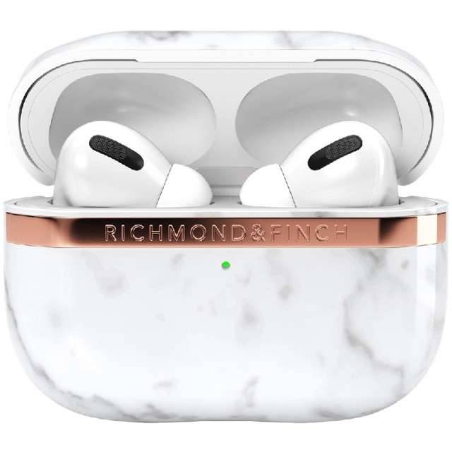 Richmond & Finch Richmond & Finch Freedom Series Apple Airpod Pro White Marble/Gold-0