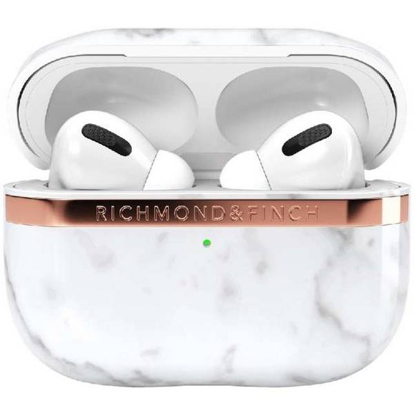 Richmond &amp; Finch Richmond & Finch Freedom Series Apple Airpod Pro White Marble/Gold