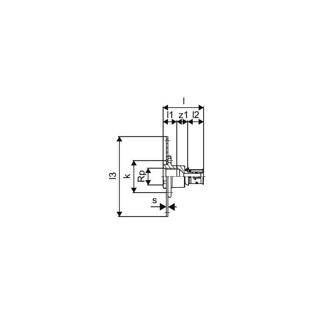 S-Press PLUS wanddoorvoer recht 16-G1/2"FT-2