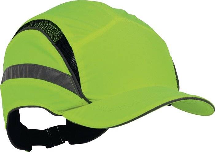 Veiligheidspet First Base 3 Classic Hi-Vis 52-65 cm signaalgeel watervast EN812:-2