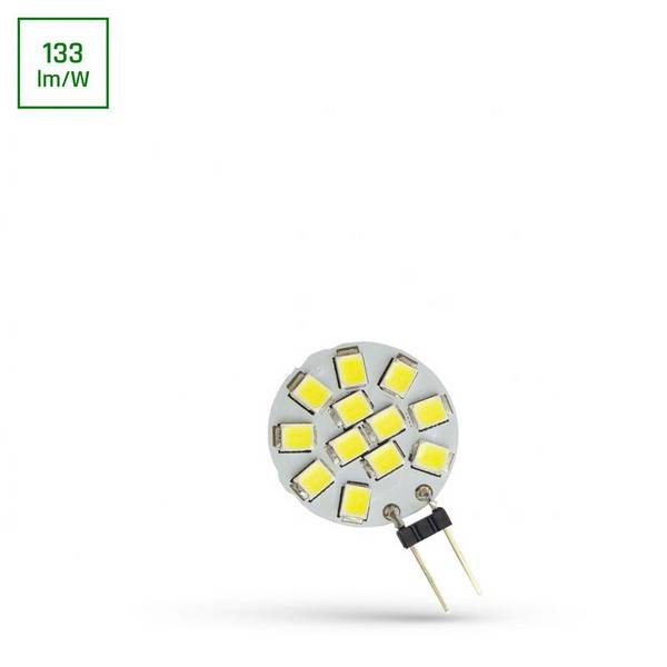 Spectrum LED Insteeklamp G4 Helder - 1.2W 130lm 6000K - Koudwit - Vervangt 12W - 12V