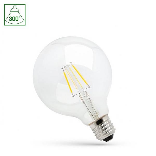 Spectrum LED Globelamp G80 E27 Helder - 4W 380lm 2700K - Warmwit Dimbaar - Vervangt 36W