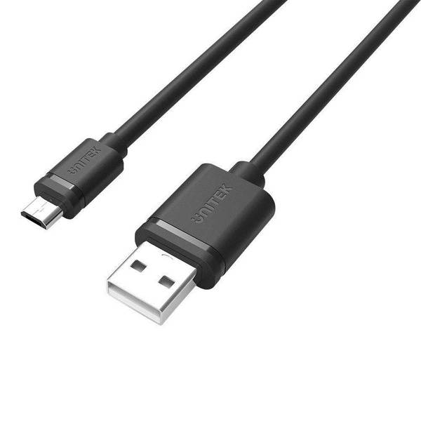 UTK UNITEK Y-C434GBK USB-kabel USB 2.0 1,5 m USB A Micro-USB B 0,48 Gbit/s Zwart