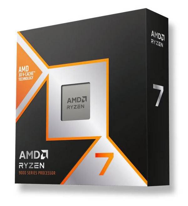 AMD Ryzen 7 9800X3D, 8 kernen/16 threads, 4,7 GHz (5,2 GHz boost), 96 MB L3-geheugen, AM5, 120W TDP
