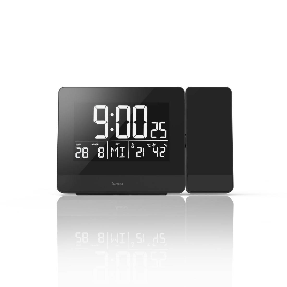 Hama Plus Charge - Digitaler Wecker - Rechteck - Schwarz - Kunststoff - -9 - 50 °C - °C (00186332)-2